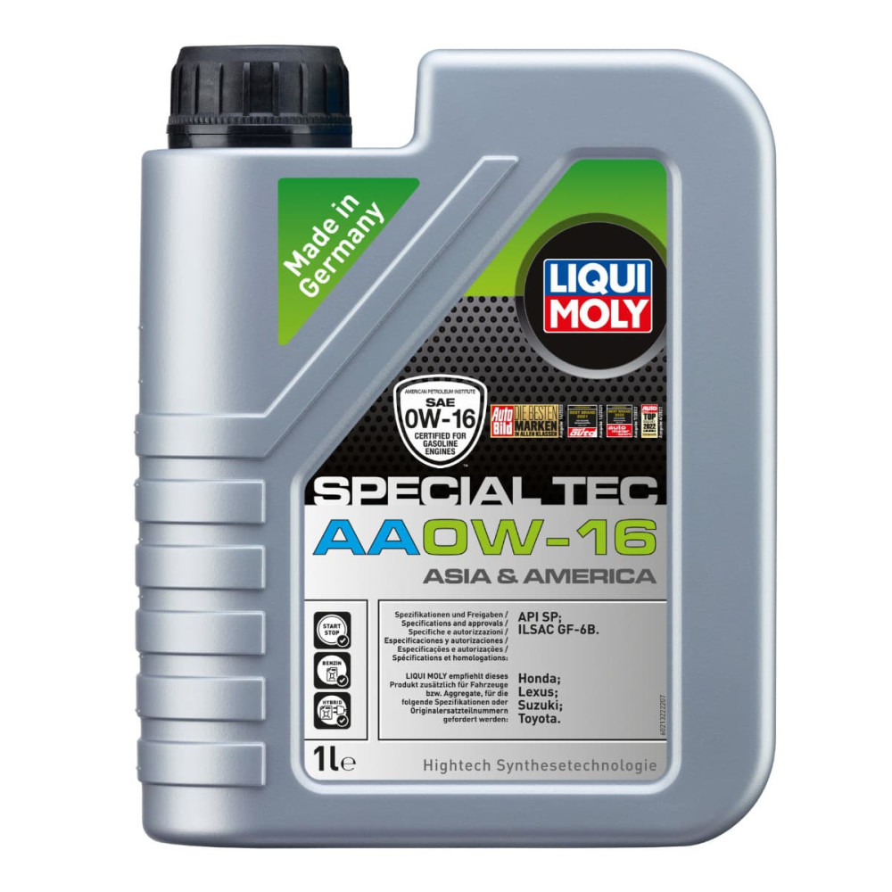 Special tec AA 0W16 motorolie fra Liqui Moly i 1 liters dunk