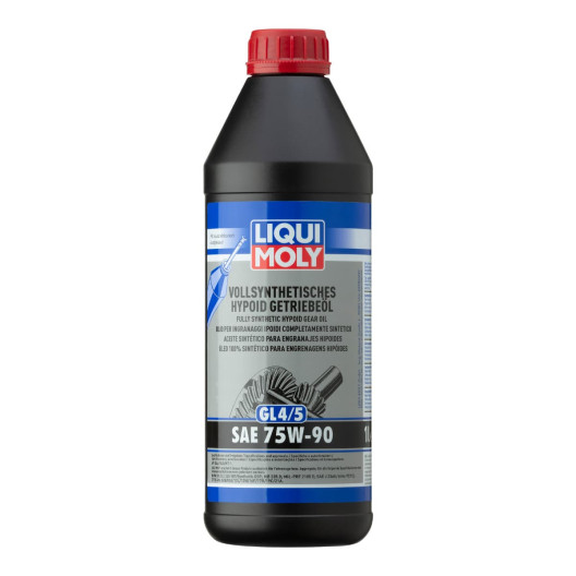 75w90 Fuld syntetisk GL4/5 gearolie i 1 liters flaske fra Liqui Moly
