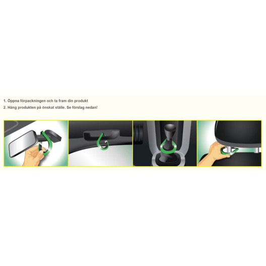 Instruktion til ophæng / brug af wunder-baum dufte clip Instruktion til ophæng / brug af wunder-baum dufte clip