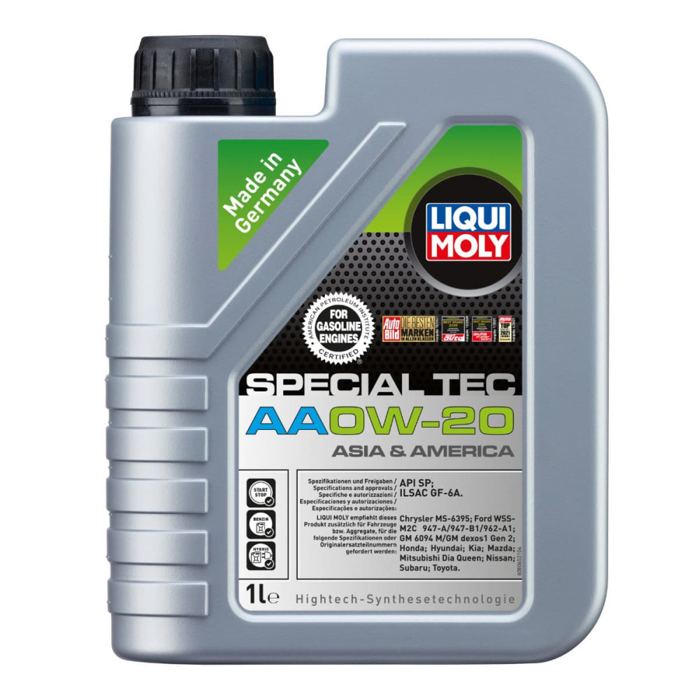 Special tec AA 0W20 motorolie fra Liqui Moly i 1 liters dunk