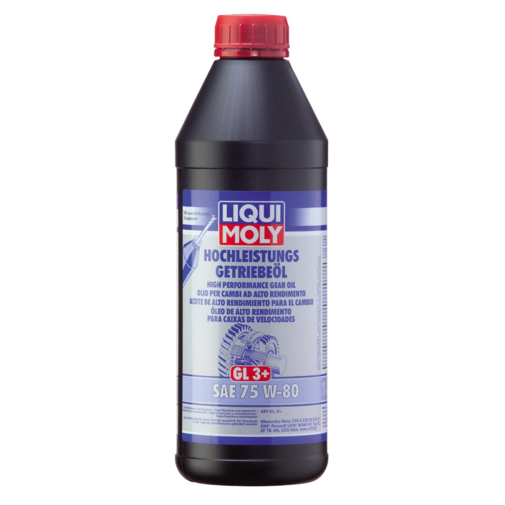 SAE 75W-80 GL3+ Liqui Moly 4427 High Performance gearolie i 1 liters flaske