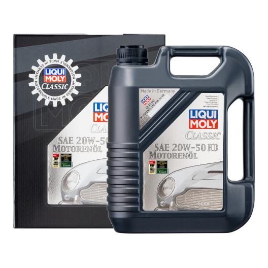 SAE 20w50 HD Motorolie fra Liqui Moly, i 5 liters dunk