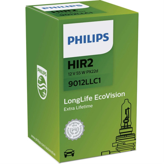 HIR2 / 9012llc1 LongLife EcoVision pære fra Philips HIR2 / 9012llc1 LongLife EcoVision pære fra Philips