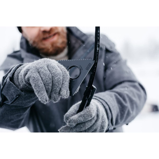 Rens af vinduesvisker for is, med Kungs plastklinge Rens af vinduesvisker for is, med Kungs plastklinge