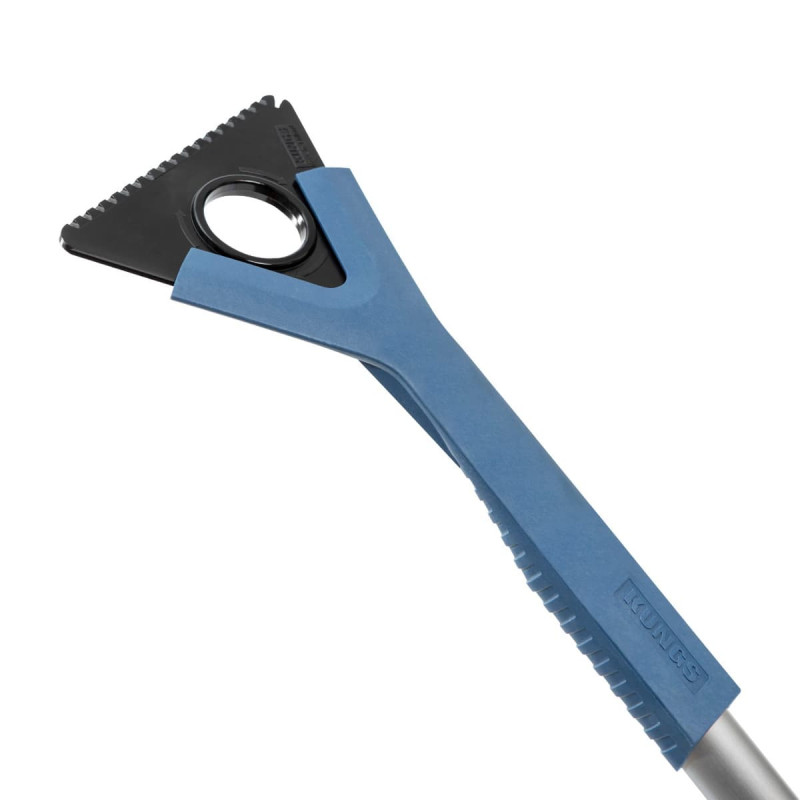 Vendbar / roterbar og udskiftelig plastskær med rense rille til viskerbladene