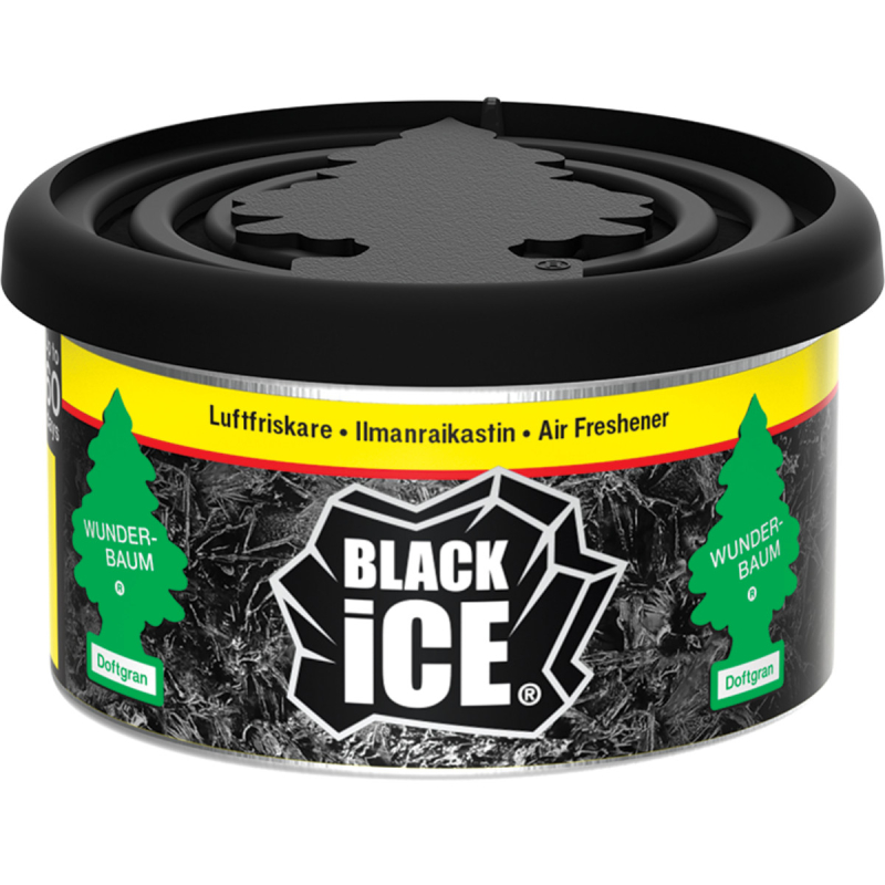 Black Ice Black Classic Duftdåse Fiber Can Fra Wunderbaum