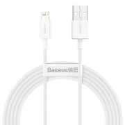Ladekabel til Apple, Lightning-USB, Datakabel, 1m, Hvid