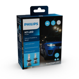Philips Ultinon Pro6000 HL Boost H7 LED +300% mere lys (2 stk.)
