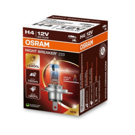 Osram Night Breaker® 220, H4 pærer +220% mere lys (1 stk)