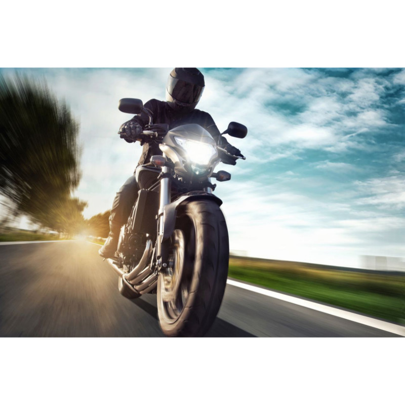 LED lys monteret MC, H4 Philips Ultinon Pro6000 1 stk. pære