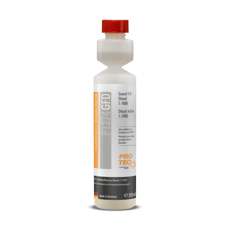 P1274 Pro-Tec diesel additiv med nem dosering, 250ml flaske