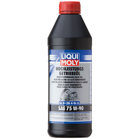 75W90 Fuldsyntetisk gearolie gearolie i 1 liters flaske fra Liqui Moly