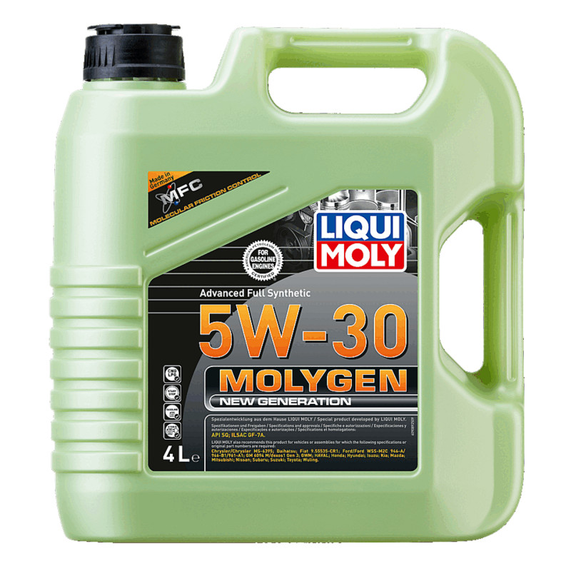 5w30 Molygen, New generation motorolie fra Liqui Moly i 4 liters dunk