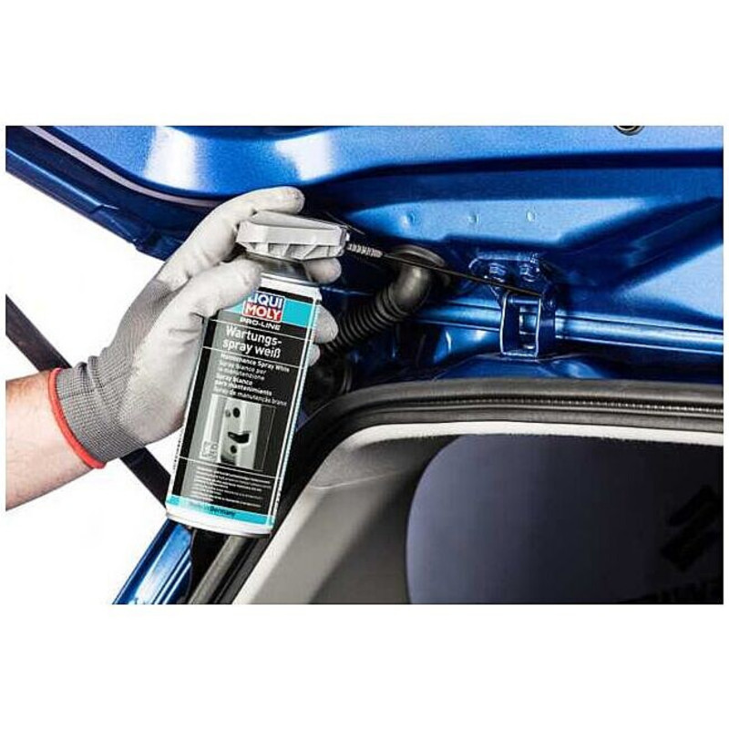 Pro-Line Hvid Vedligeholdelsesspray, klæbende smøremiddel til værkstedsbrug, Liqui Moly, 400ml