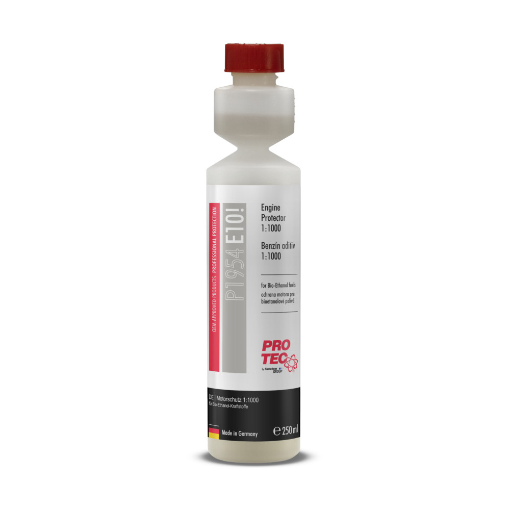 E10 additiv med smart dosering , virker imod effekttab pga. E10 brændstof, 250ml fra Pro-Tec