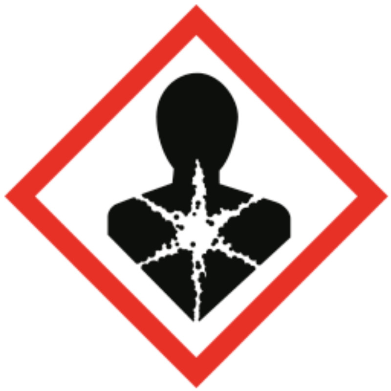 GHS08 Sundhedsfare (Health hazard) faremærke