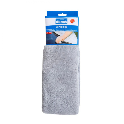 Microfiber håndklæde 55x76cm til bil aftørring - kvalitet fra finske Kungs art. nr. 6200
