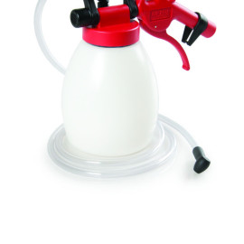 Bremseudlufter med 1,2l beholder fra JWL, MED sikkerhedsventil