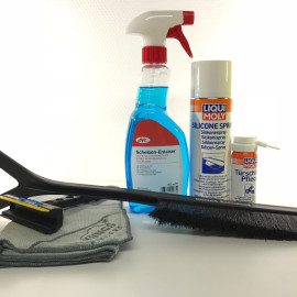 Vinterpakke til bilen, Tilbud, Består af 6 dele